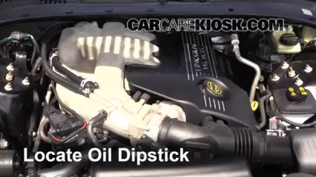 2004 Lincoln LS 3.0L V6 Huile Vérifier le niveau de l'huile